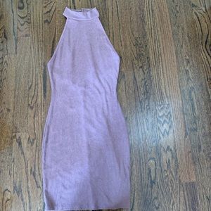 Purple bodycon dress